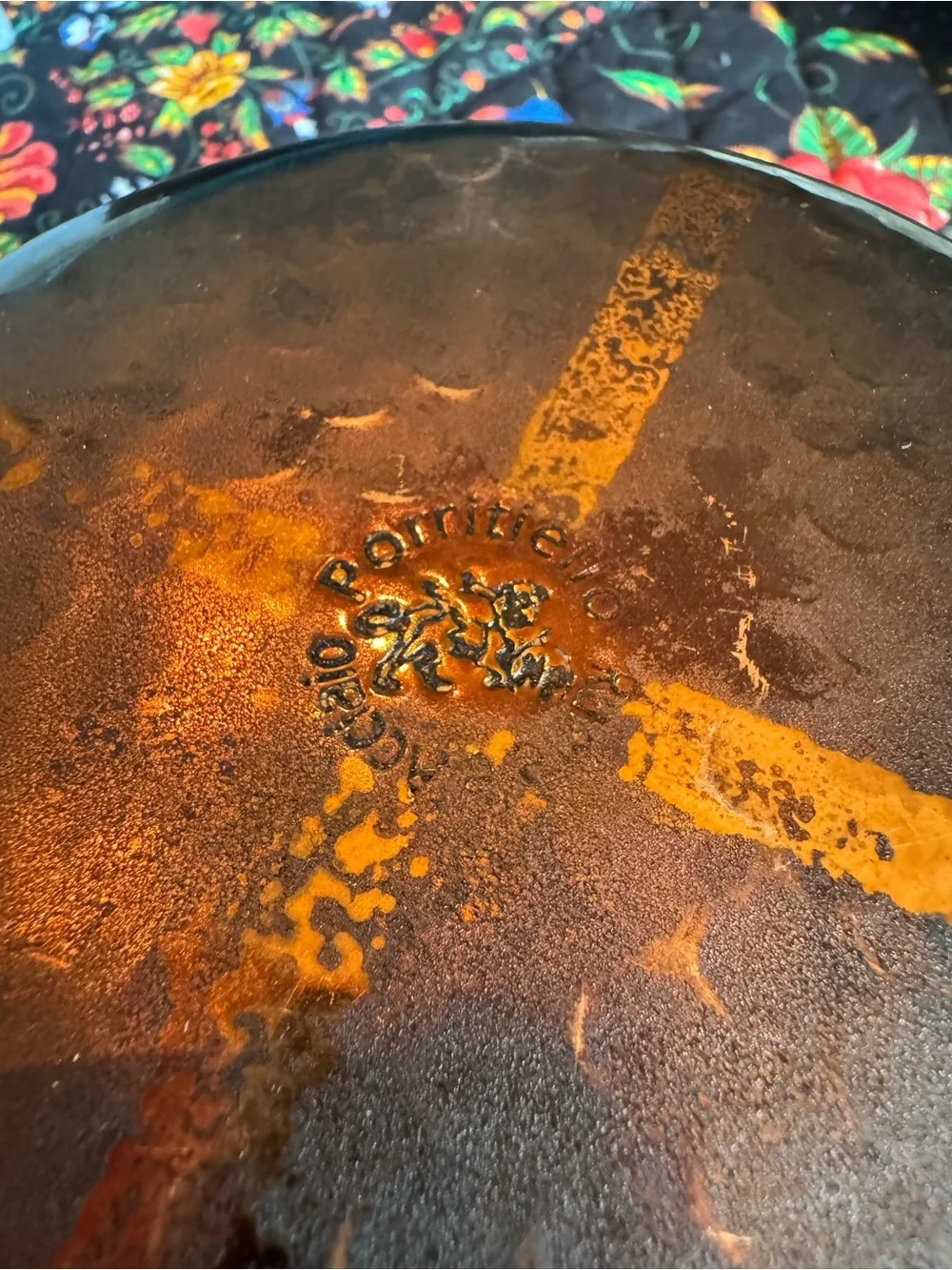 PORRITIELLO RAME & ACCIAIO DAL 1934 Hammered Copper Fry Frying Pan Italy
